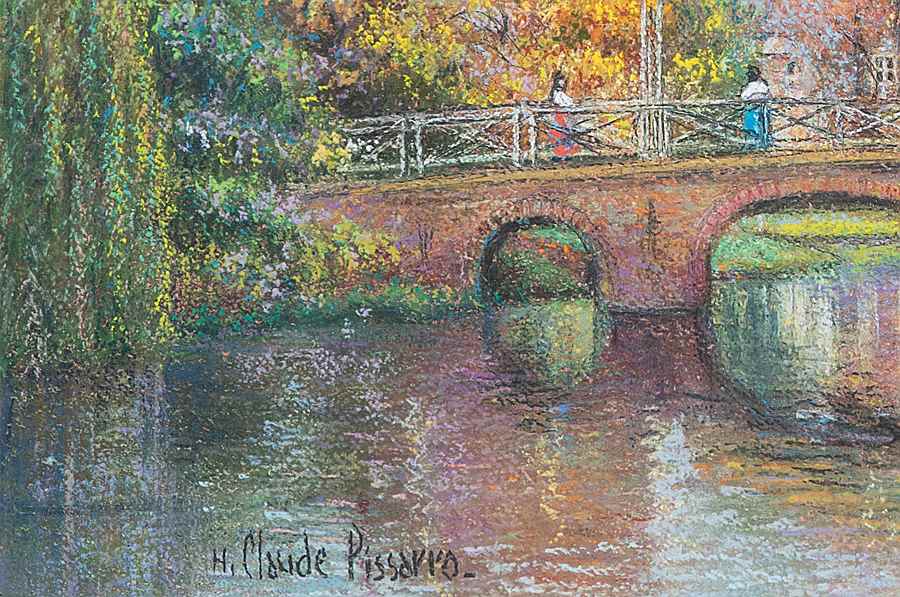 Le petit pont - H. Claude Pissarro (b. 1935 - )